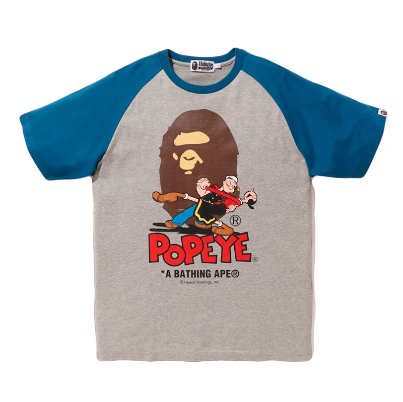 BAPE x Popeye Raglan Tee Navy