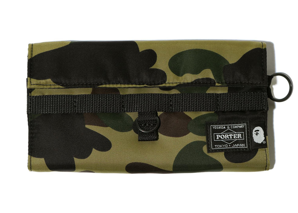 BAPE x Porter 1st Camo Long Wallet (SS22) Green
