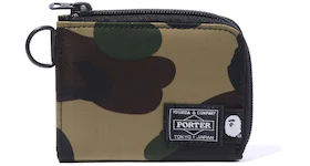 BAPE x Porter 1st Camo Mini Wallet Green Black