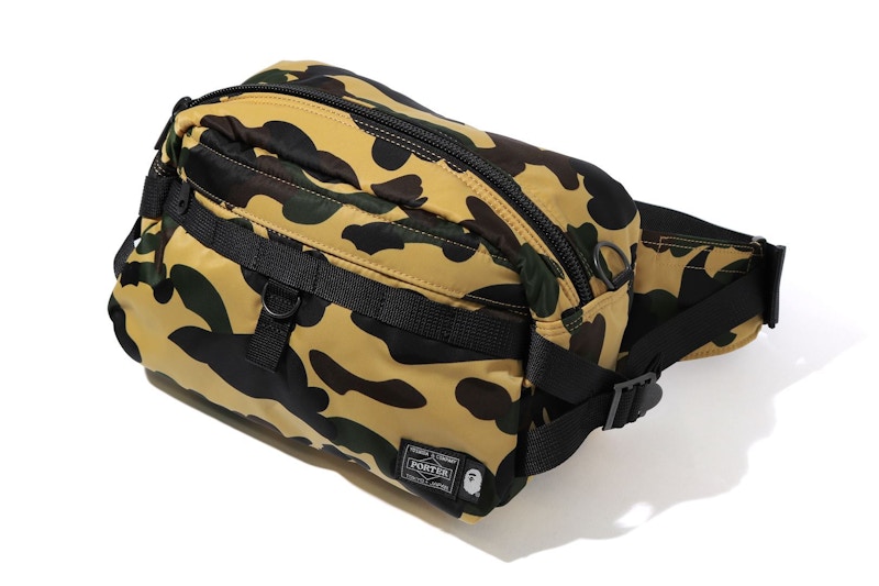 BAPE x Porter 1st Camo Waist Bag Yellow GB