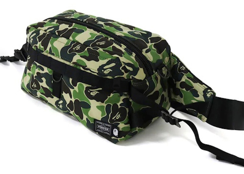 BAPE x Porter ABC Camo Waist Bag Green SS22 JP