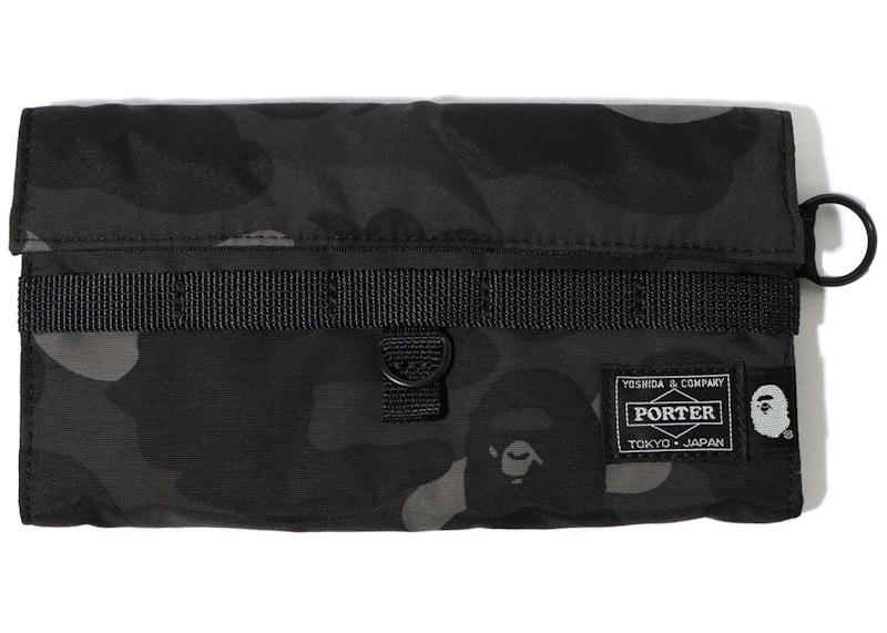 BAPE x Porter Color Camo Long Wallet Black - SS21 - CN