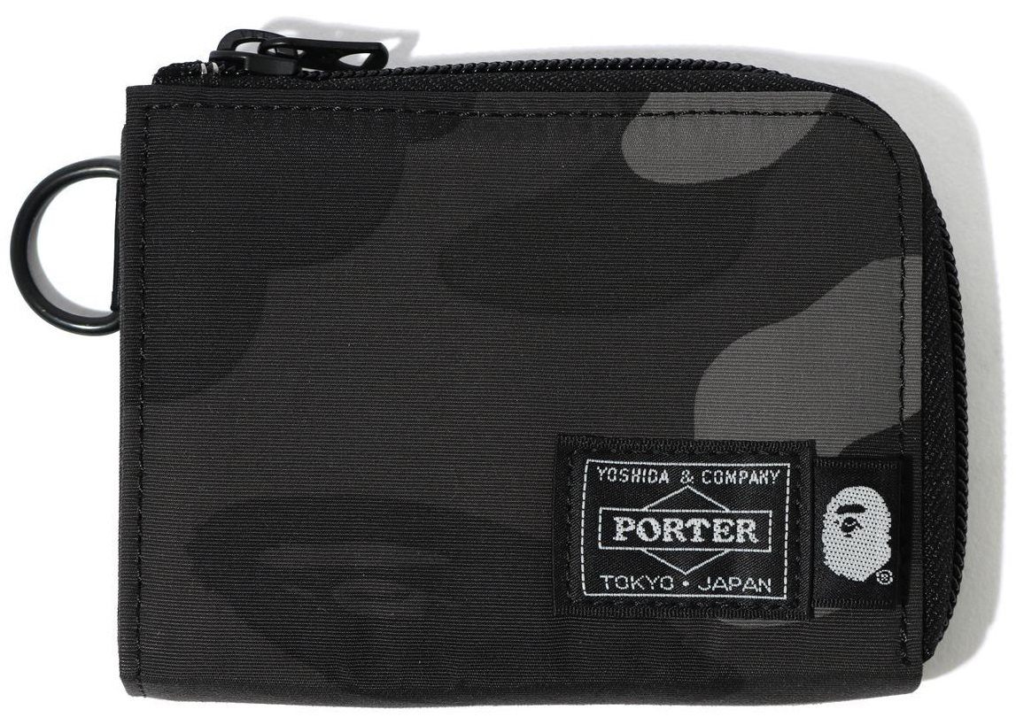 BAPE x Porter Color Camo Mini Wallet Black - SS21 - US