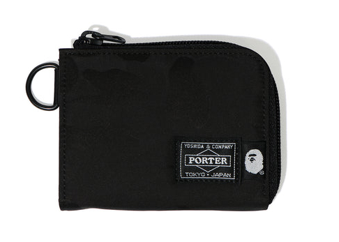 BAPE x Porter Jacquard Camo Mini Wallet Black - SS22 - US