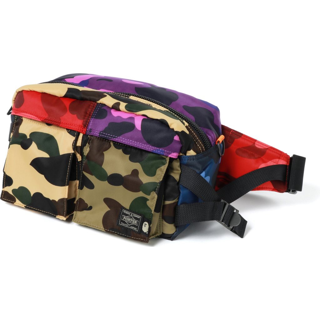 BAPE x Porter Mix Camo Waist Bag Multi - SS19 - US
