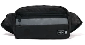 BAPE x Porter Solid Camo Waist Bag Black