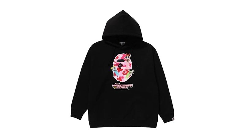 トップス A BATHING APE x The Powerpuff Girls BAPE x Power Puff Girls Ape Head Pullover Hoodie Black Men's