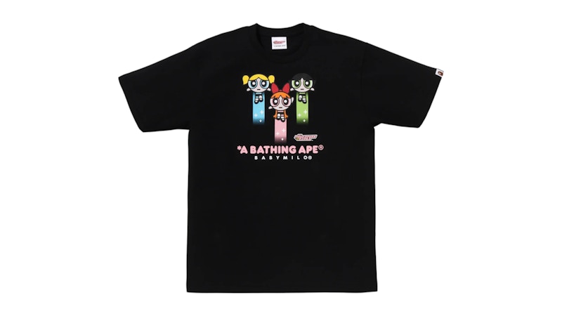 BAPE x Power Puff Girls Baby Milo Tee Black Men's - FW25 - GB