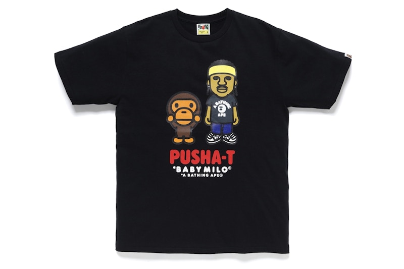 BAPE x Pusha T Baby Milo Tee Black Men's - SS20 - US