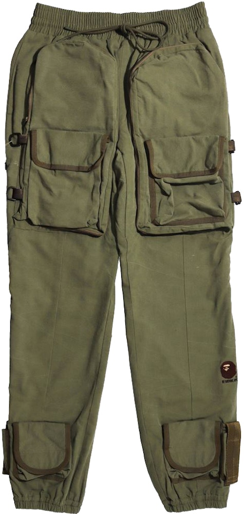 BAPE x READYMADE Multi Pocket Cargo Pants Olivedrab - FW21