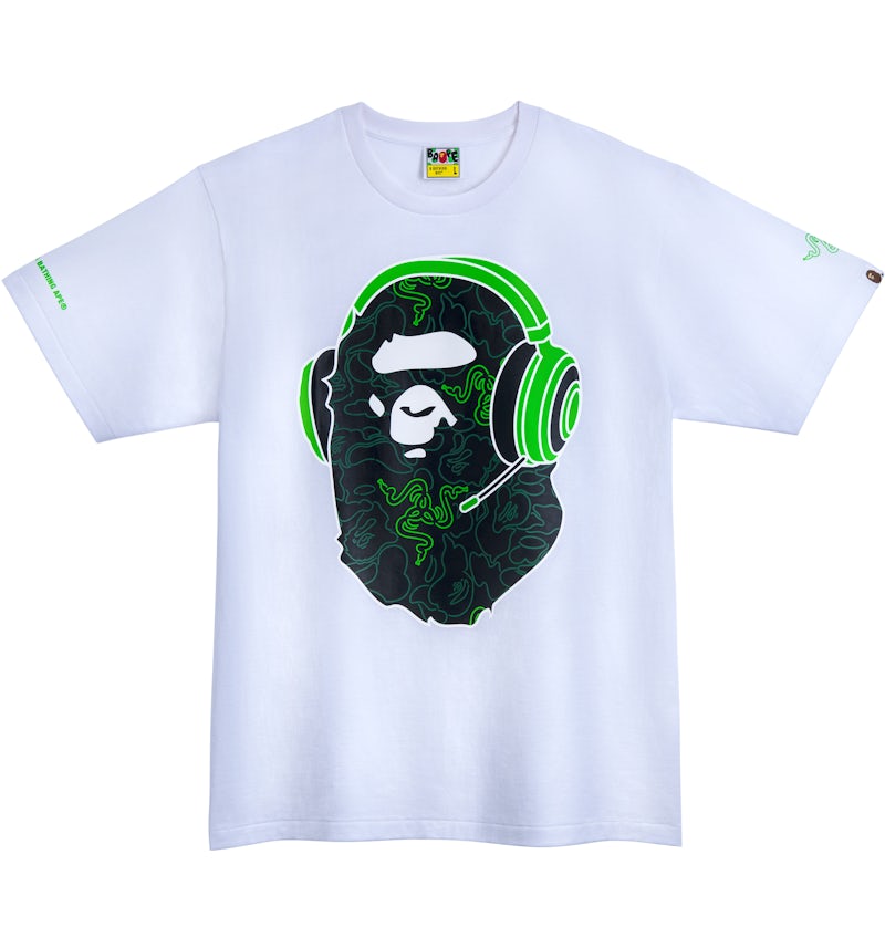 Razer Bape Shorts Green A BATHING APE Bape X Razer Neon PINK Camo