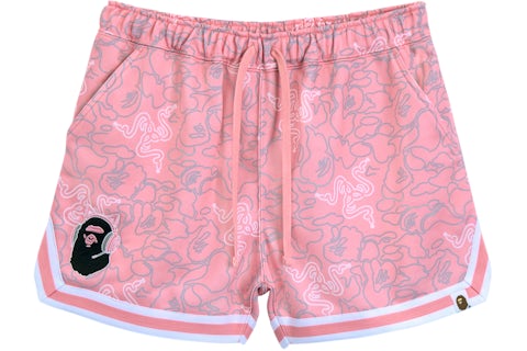 BAPE x Razer Neon Camo Basketball Sweat Shorts Pink SS22 US
