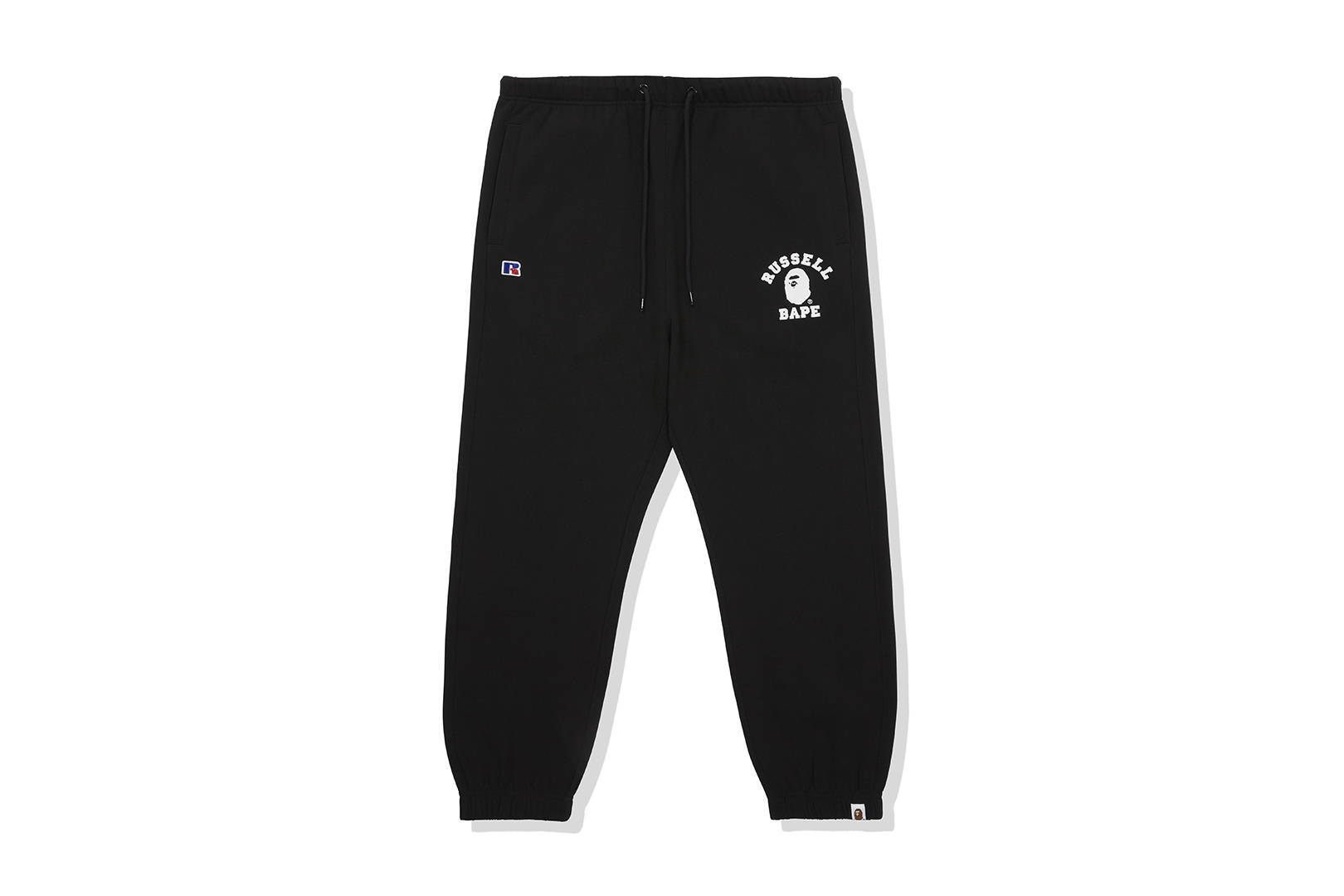 BAPE x Russell College Sweatpants Black Men's - FW20 - US