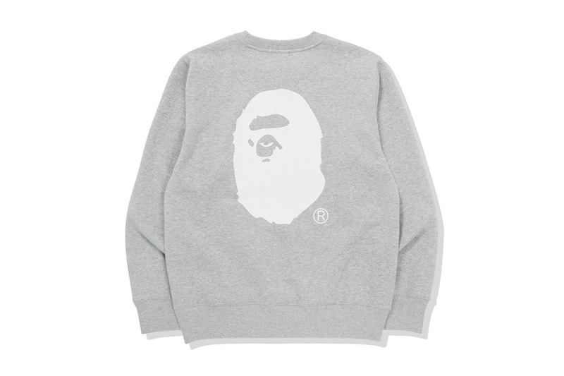 BAPE x Russell Crewneck Gray Men's - FW20 - US