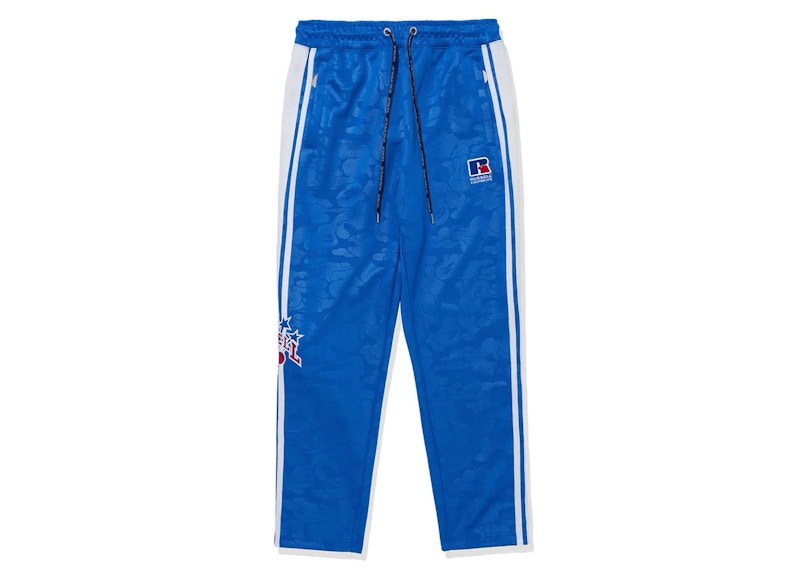 BAPE x Russell Track Pants Blue Men's - FW23 - US