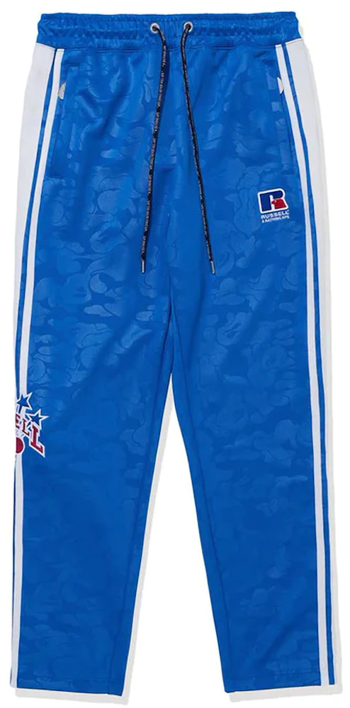 BAPE x Russell Track Pants Blue Men's - FW23 - US