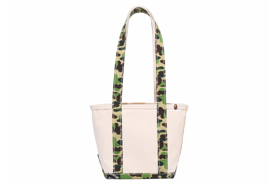 Pre-owned Bape X Saint Mxxxxxx Small Tote Bag Ivory