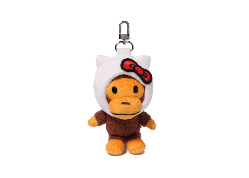 BAPE x Sanrio Characters Hello Kitty Baby Milo Plush Doll Keychain