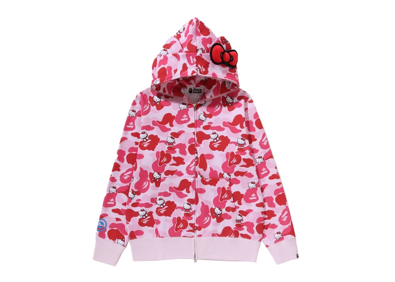 トップス BAPE HELLO KITTY CAMO FULL ZIP HOODIE BAPE X HELLO KITTY 】CAMO FULL ZIP HOODIE | bape.com