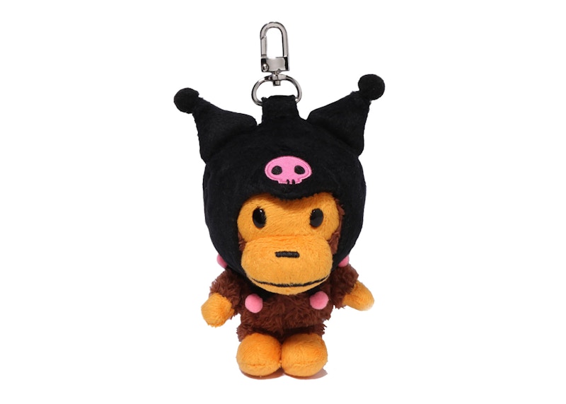 BAPE x Sanrio Characters Kuromi Baby Milo Plush Doll Keychain