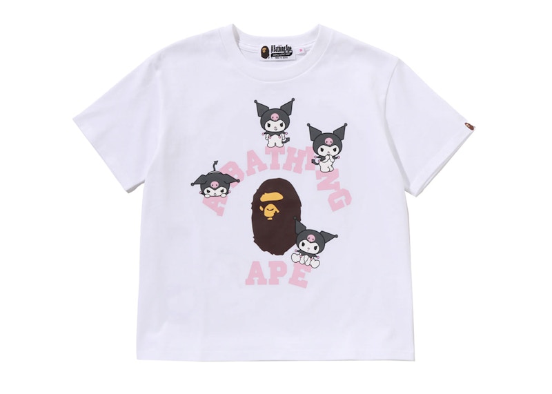BAPE x Sanrio Characters Kuromi College Mini Tee (Ladies) White