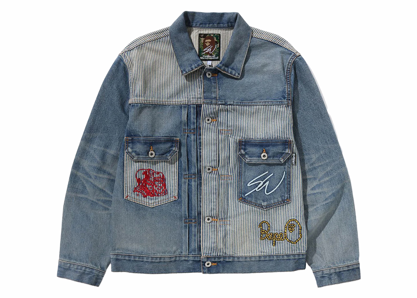 BAPE x Sean Wotherspoon Embroidery Denim Jacket Indigo