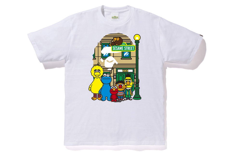 BAPE SESAMI STREET APE HEAD TEE XL WHITE - Tシャツ/カットソー(半袖