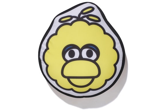 BAPE x Sesame Street Big Bird Cojín Plano Amarillo