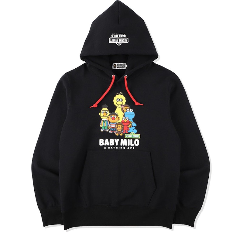 BAPE x Sesame Street Pullover Hoodie SS21 Black Men s SS21 US