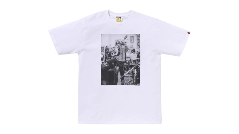 BAPE x Shawn Mortensen Beck Aaron's Record Store Photo Tee White