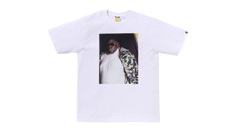 Mサイズ BAPE Shawn Mortensen Biggie Tee BAPE x Shawn Mortensen Biggie Final Filming Photo Tee White Men's
