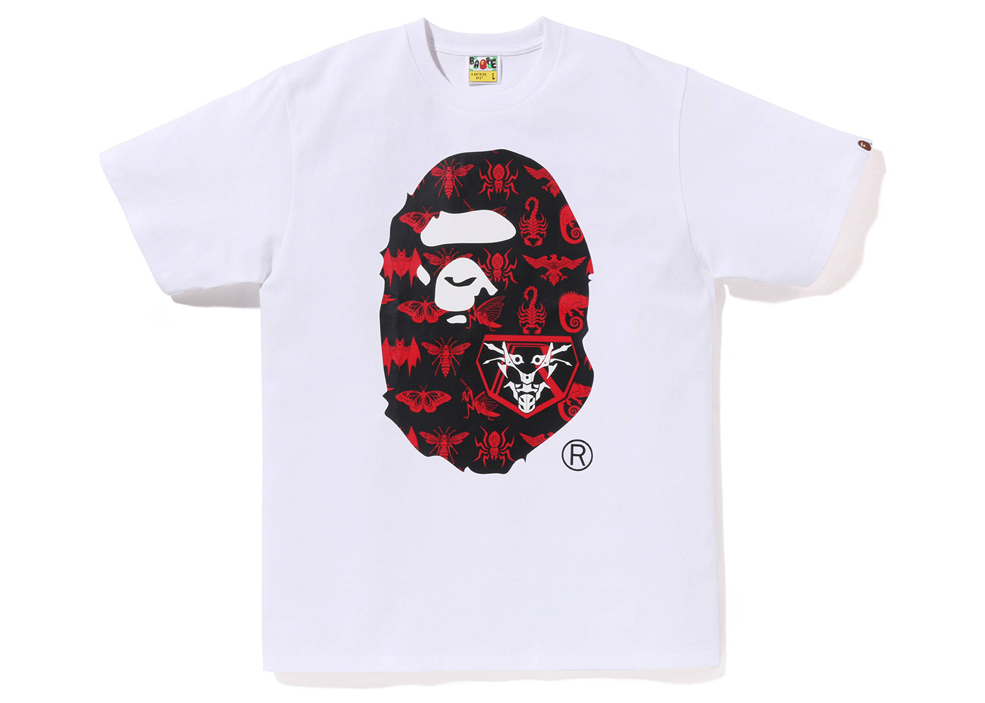 BAPE x Shin Kamen Rider Ape Head Tee White Men's - SS23 - US