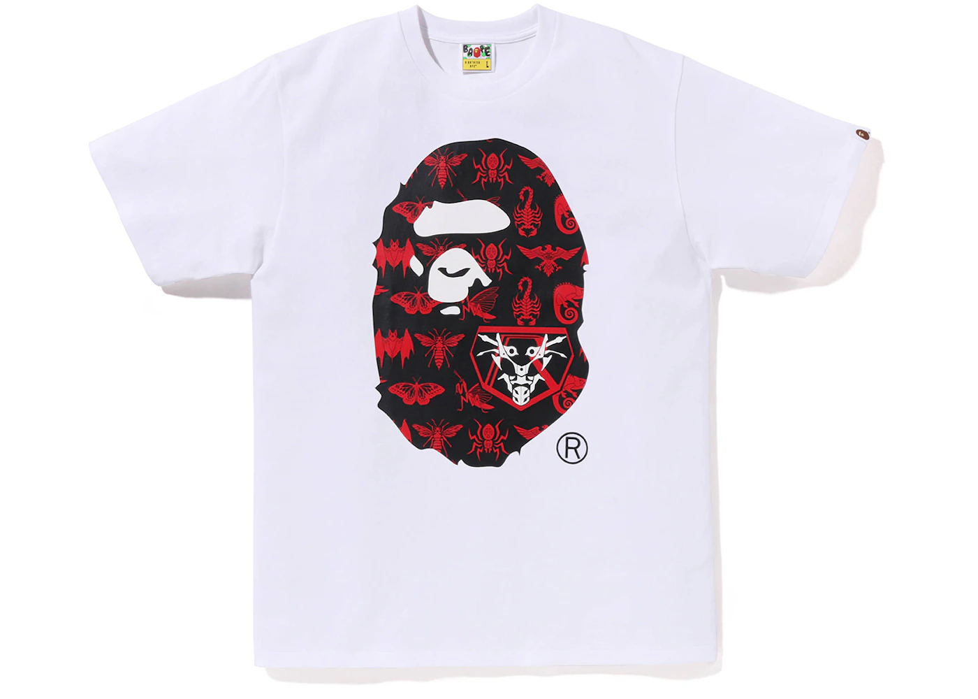BAPE x Shin Kamen Rider Ape Head Tee White Men's - SS23 - US
