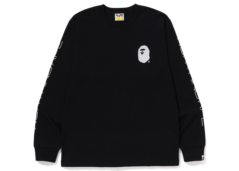 BAPE x Shin Kamen Rider Shocker Emblem L/S Tee Black Men's - SS23 - US