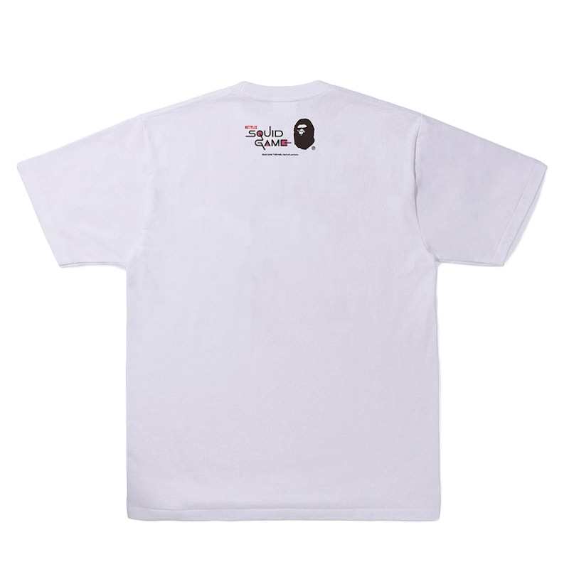 BAPE x Squid Game Baby Milo Tee White Men's - SS22 - US