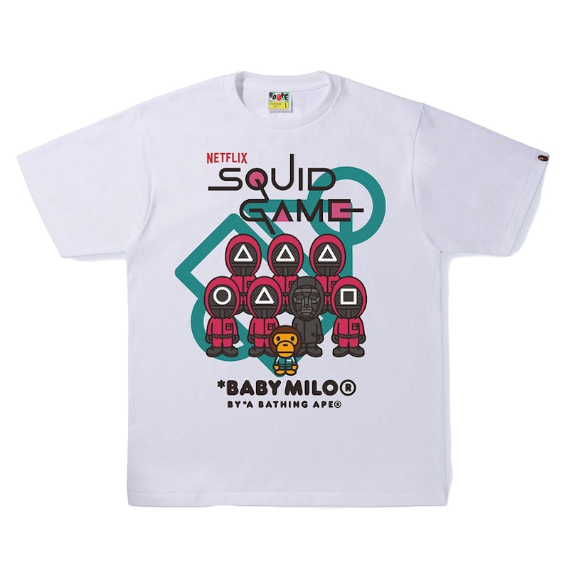 BAPE x Squid Game Baby Milo Tee White Men's - SS22 - US