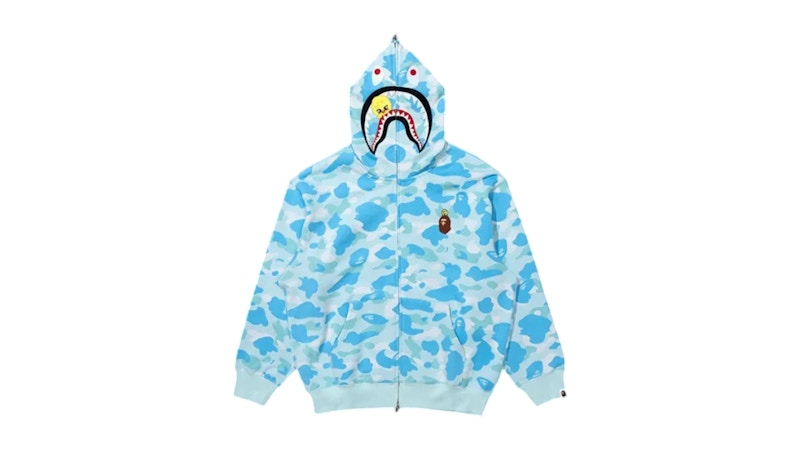 BAPE x Stray Kids Felix Shark Full Zip Hoodie Light Blue メンズ