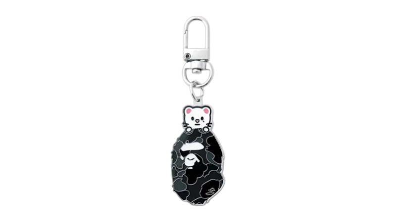 Pre-owned Bape X Stray Kids Hyunjin Keychain In Black