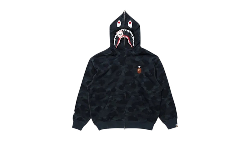 BAPE x Stray Kids Hyunjin Shark Full Zip Hoodie Black Men's - FW25