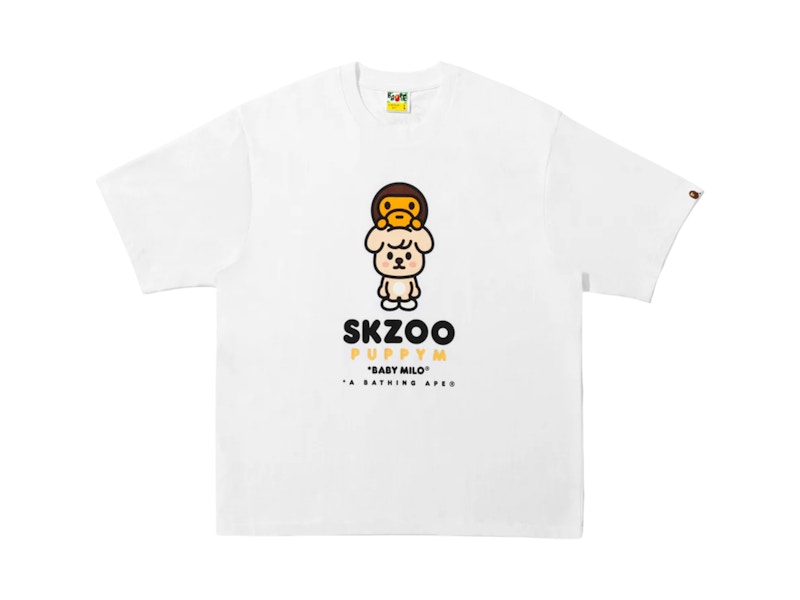 サイズM BAPE X VGM BABY MILO TEE 白 BAPE x Stray Kids Puppym Baby Milo Tee (FW25) White Men's - FW25 - US
