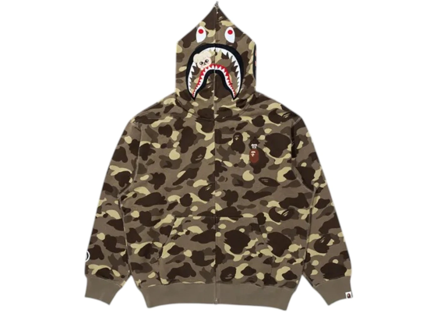 BAPE x Stray Kids Seungmin Shark Full Zip Hoodie Brown Men's - FW25 - US BAPE x Stray Kids Seungmin Shark Full Zip Hoodie Brown Men's - FW25 - US