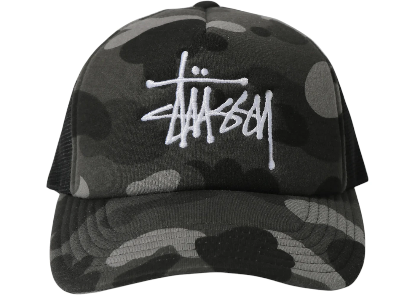 BAPE x Stussy Trucker Cap Black SS22 US