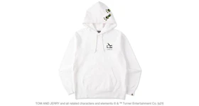 BAPE x Tom and Jerry Footprints Pullover Hoodie White