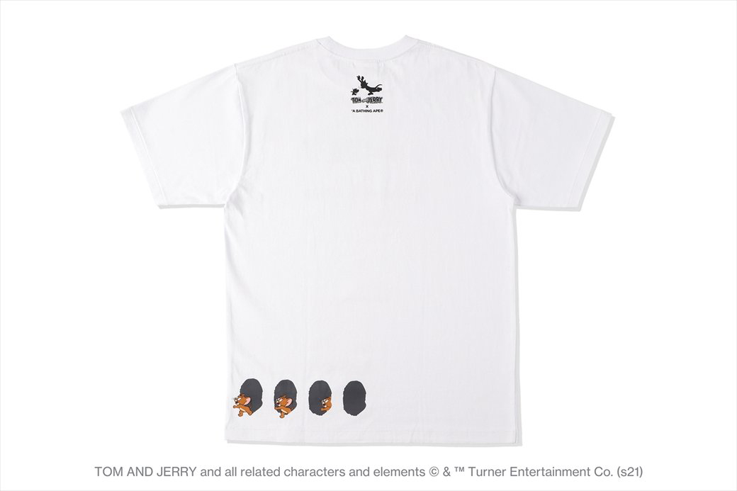 BAPE x Tom and Jerry Tee White Men's - SS21 - US