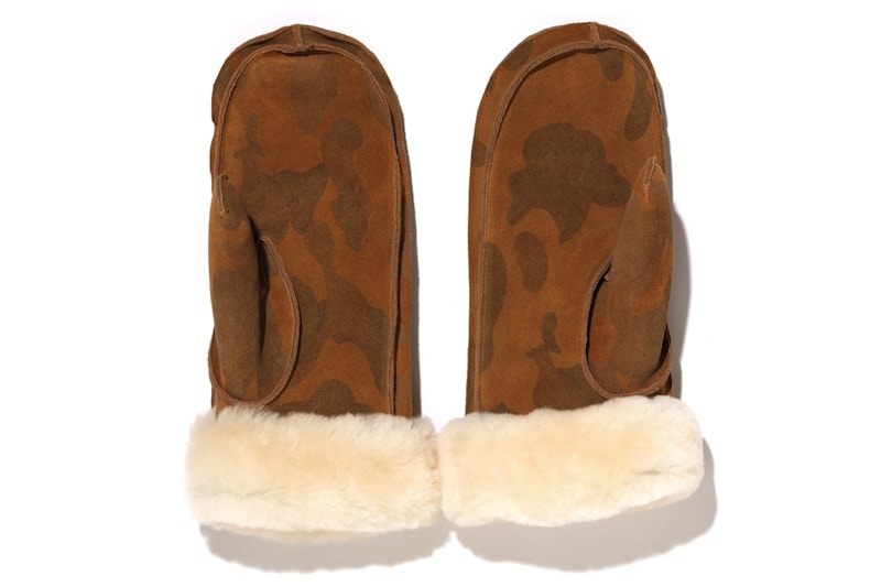 BAPE x UGG Mittens Brown Men's - FW19 - US