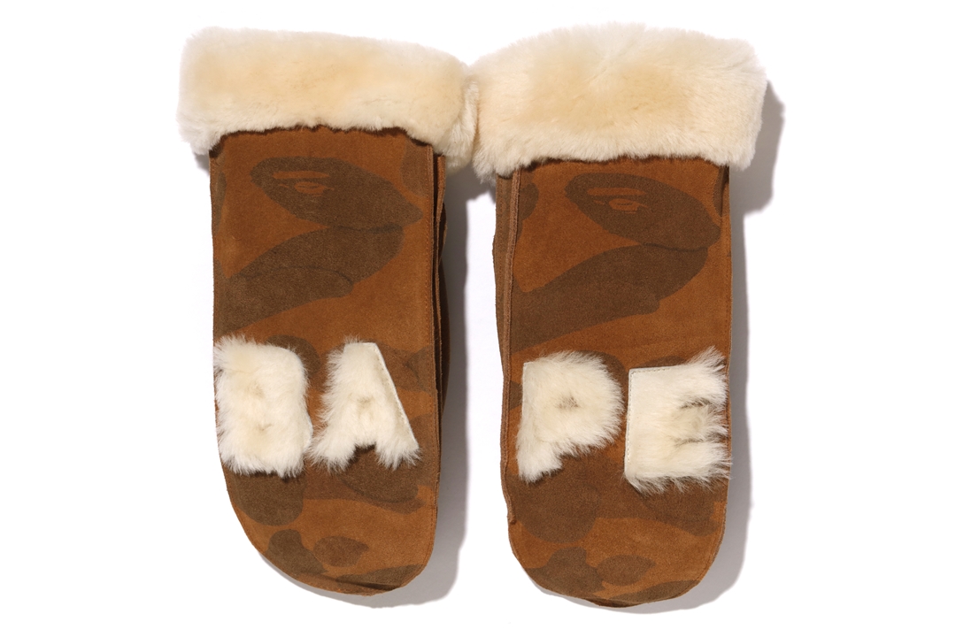 ☆大人気商品☆ 完売品 UGG × BAPE MITTENS Lサイズ ミトン 手袋 ...