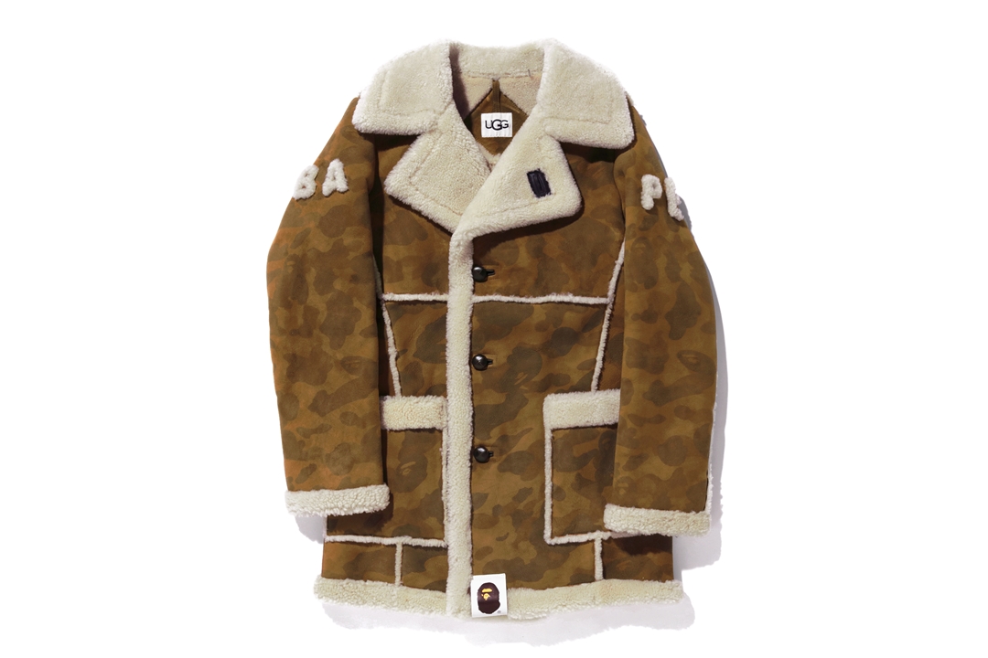 BAPE x UGG Mouton Coat Brown