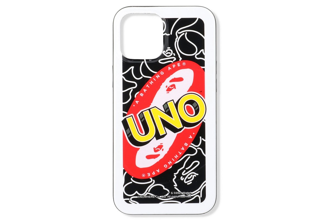 Pre-owned Bape X Uno Iphone 12 Pro Max Case Black