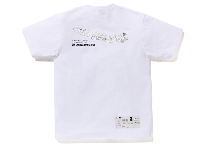 BAPE x Undefeated 005 Tee (FW22) White Navy Men's - FW22 - US