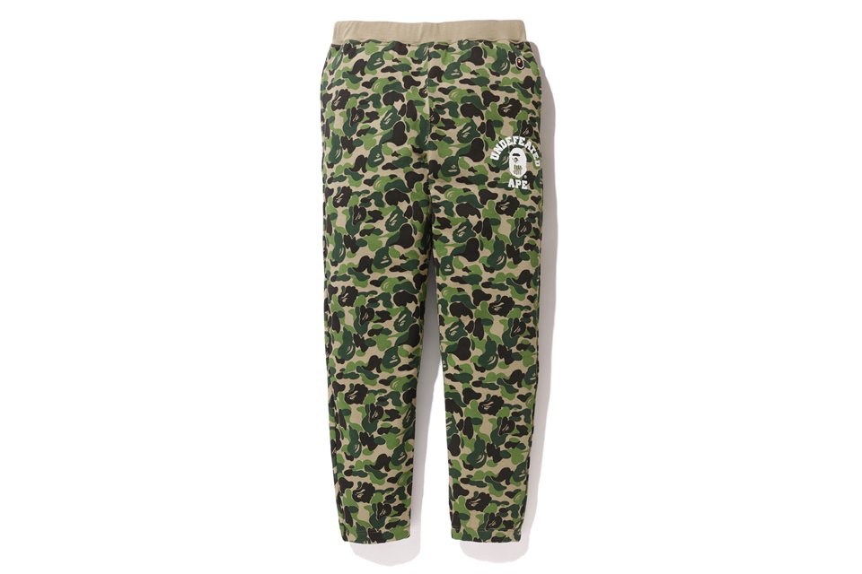 BAPE x Undefeated ABC College Slim Sweatpants Green Men's - US